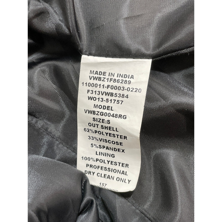 Van Heusen Black Notched Collar Long Sleeve Single Breasted Blazer Coat Jacket S
