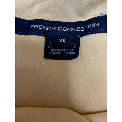 French Connection Gold Sequin Embellished Sleeveless Zip Tank Jumpsuit Romper XS