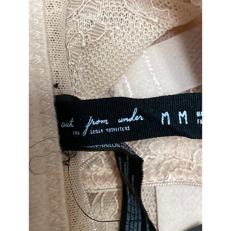 Urban Outfitters Out From Under Peach Lace Corset Bustier Longline Crop Top M