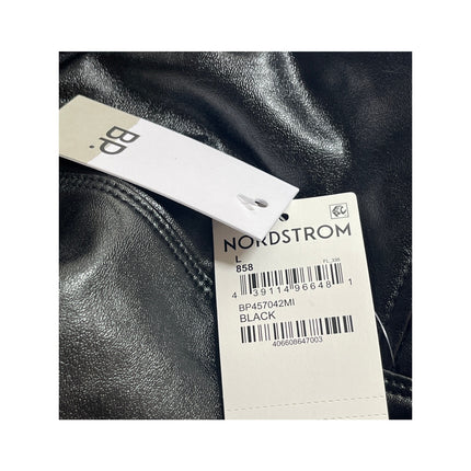 NEW BP. Women's Black Faux Leather Vegan High Waisted Leggings Pants Size L