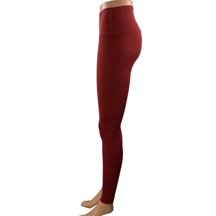 Set Active Women's Red High Rise Workout Gym Yoga Athletic Leggings Pants Size M