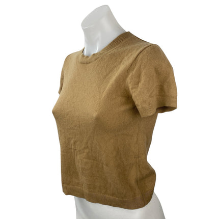 Everlane Women's Tan Khaki Short Sleeve Crew Neck Baby Tee T Shirt Top Size XS