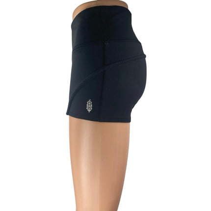 Free People Women's Blue Low Waist Activewear Fitness Workout Running Shorts S