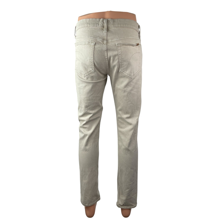 Joe's Mens Beige High Rise Slim Chino Khaki Skinny Straight Denim Jeans Pants 33