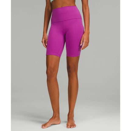 Lululemon Align Purple Vivid Plum High Rise Yoga Workout Athletic Biker Shorts 6