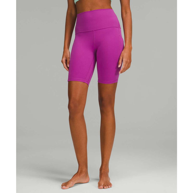 Lululemon Align Purple Vivid Plum High Rise Yoga Workout Athletic Biker Shorts 6