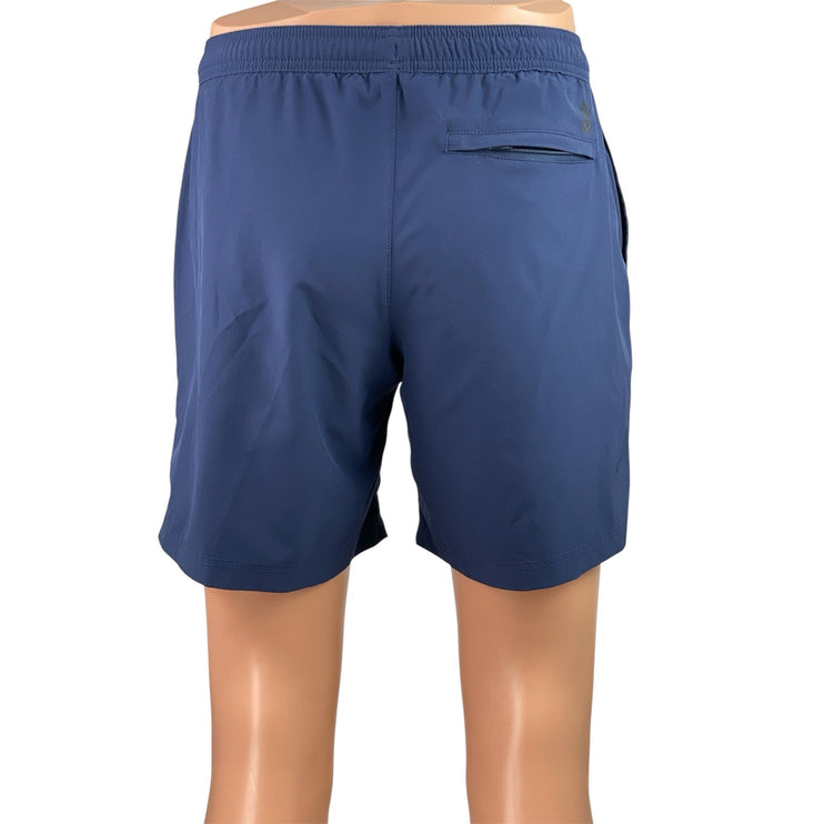 Chubbies Men's Navy Blue Elastic Waist Mid Rise Chino Bermuda Sweat Shorts Sz S