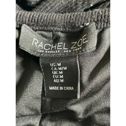 Rachel Zoe Women's Black Scoop Neck Sleeveless Knit Tank Slit Midi Dress Size M