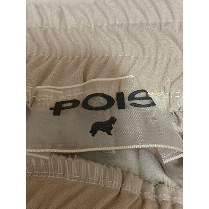 Pois Women Beige High Waisted Pull On Tapered Leg Cargo Jogger Sweat Pants Sz S