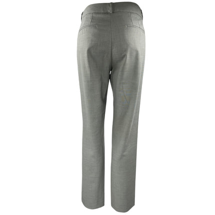 Mango MNG Women's Gray Straight Leg Mid Rise Career Trousers Dress Pants Size 6