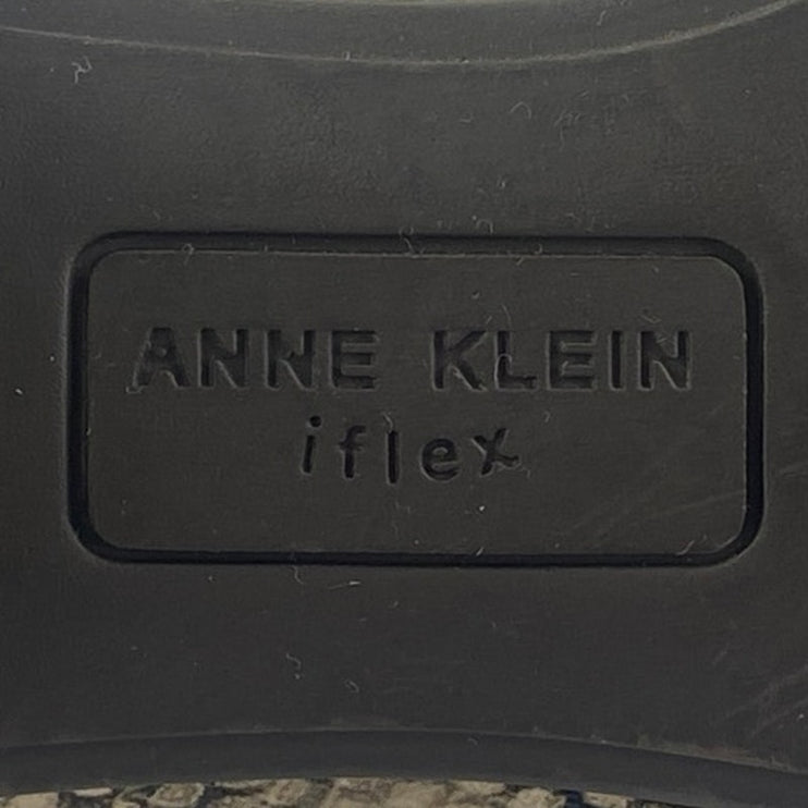 NEW Anne Klein Valisity Multicolor Snakeskin Leather Slip On Loafer Shoes Size 6