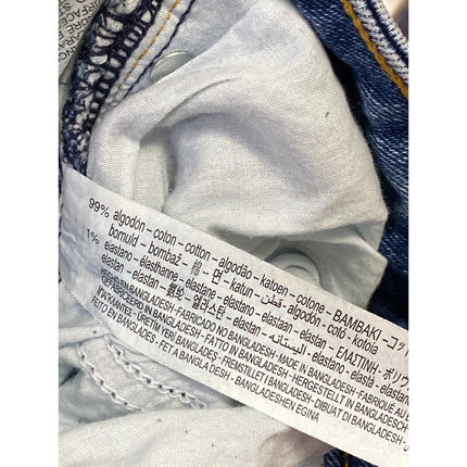 Zara Women's Blue High Waisted Frayed Hem Flared Bootcut Denim Jeans Pants Sz 34