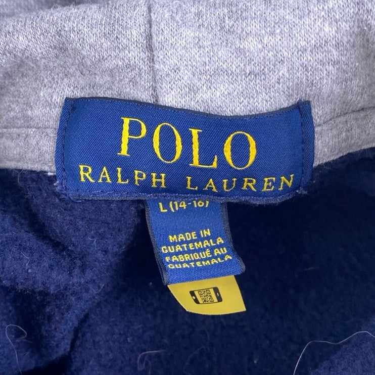Polo Ralph Lauren Polo Bear Boys Multicolor Colorblock Hoodie Sweatshirt L 14-16