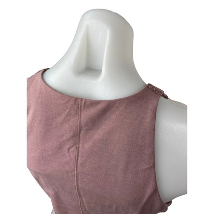 Old Navy Snug Women's Pink Sleeveless Yoga Athletic Activewear Crop Tank Top L
