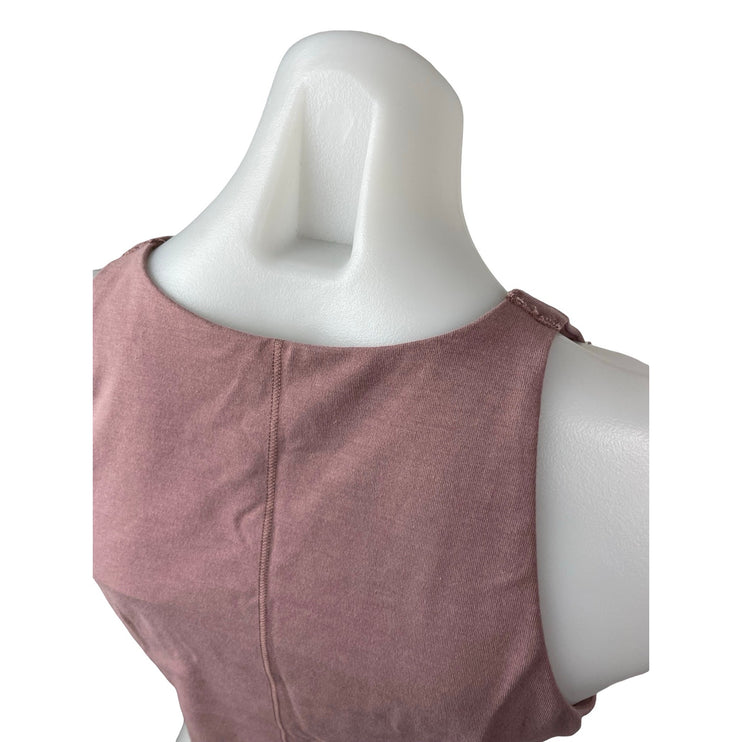 Old Navy Snug Women's Pink Sleeveless Yoga Athletic Activewear Crop Tank Top L