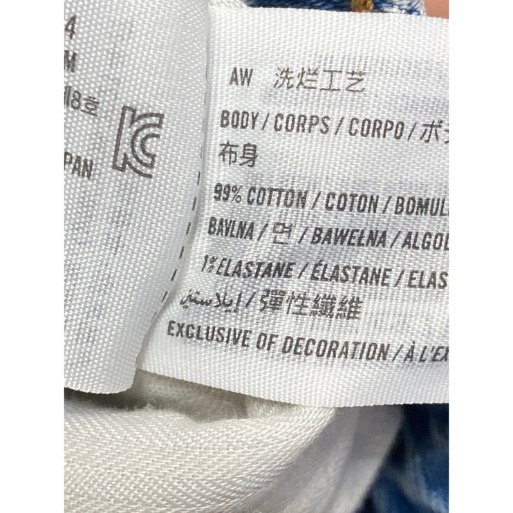 Abercrombie & Fitch The 90s Relaxed Blue High Rise Wide Leg Denim Jeans Pants 26