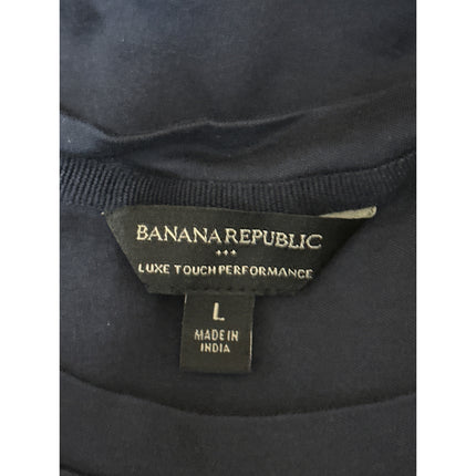 Banana Republic Luxe Touch Performance Men's Blue Short Sleeve Tee T-shirt Top L