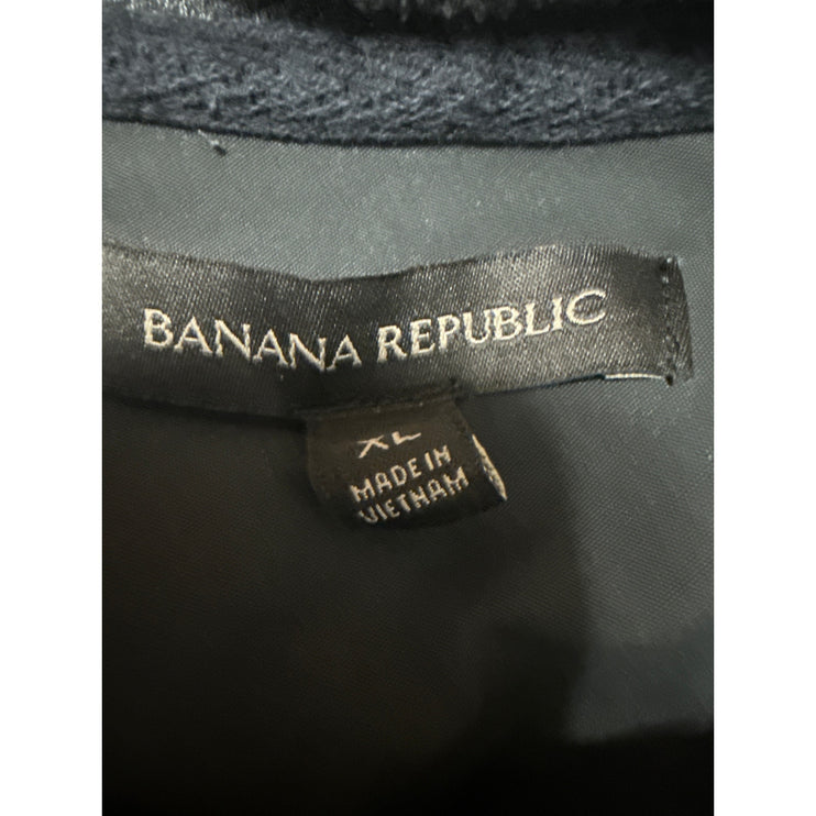 Banana Republic Mens Gray Long Sleeve Hooded Hoodie Sweatshirt Sweater Top XL