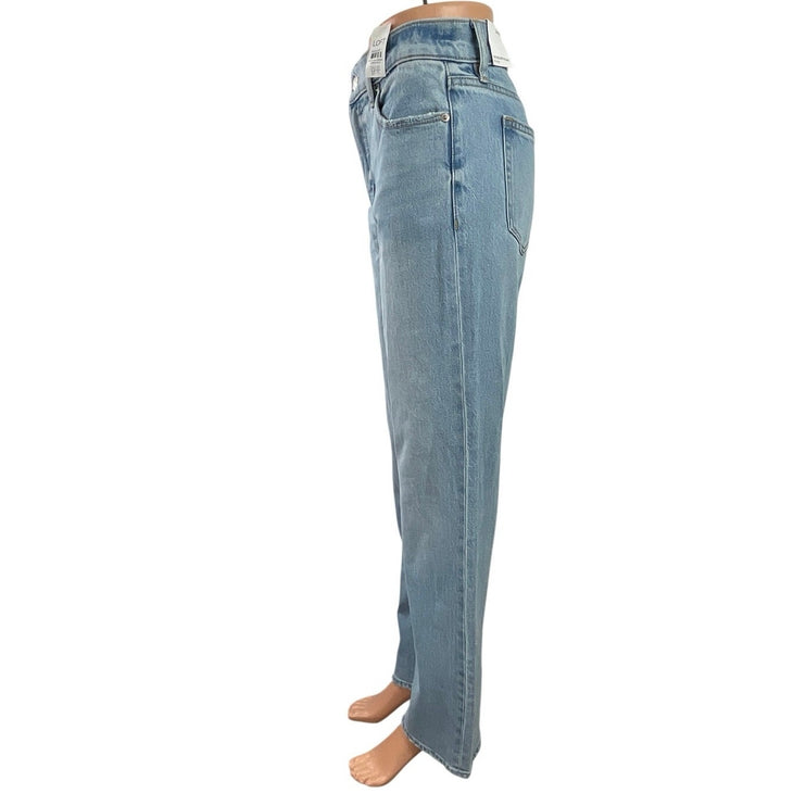 NEW Ann Taylor LOFT Women's Blue Light Wash High Rise Straight Denim Jeans 24