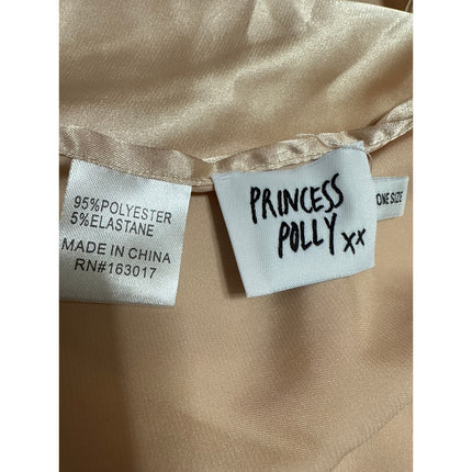 Princess Polly Women's Gold Yellow Silky Satin Shawl Wrap Neck Scarf One Size
