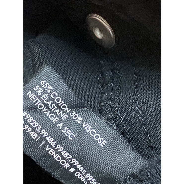 Club Monaco Women's Black Low Waist Zip Pockets Slim Fit Skinny Trousers Pants 2