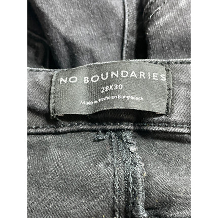 No Boundaries Women's Black High Waisted Classic Skinny Denim Jeans Pants 28x30