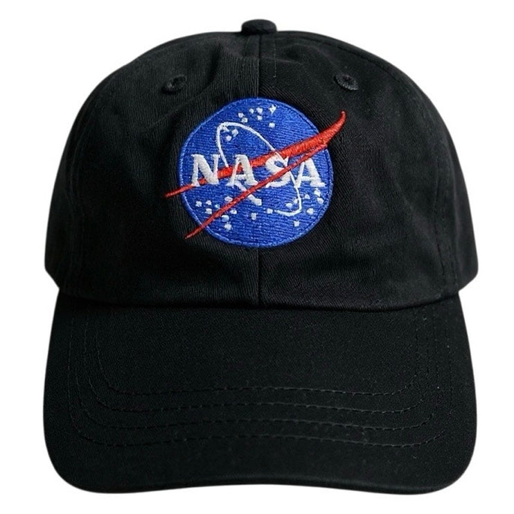 Kati Unisex Black NASA Embroidered Adjustable Strapback Baseball Cap Hat OS