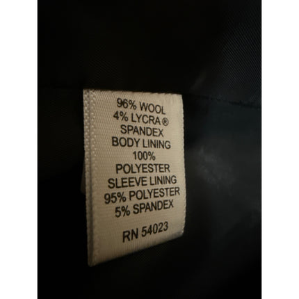 Banana Republic Women's Black Wool Stretch Long Sleeve Blazer Coat Jacket 14