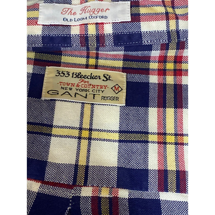 GANT The Rugger Men's Multicolor Plaid Boat Long Sleeve Button Down Shirt Top M