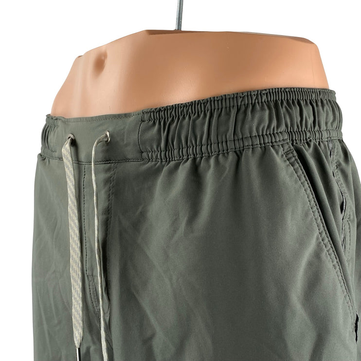 Vuori Men's Green Drawstring Workout Running Athletic Mini Shorts Size 30