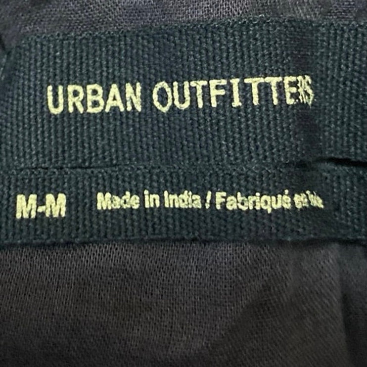 Urban Outfitters Maisy Black Sleeveless Ruffle Racerback Mini Tank Shift Dress M