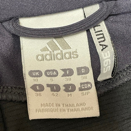 Adidas Women's Black Stripe Long Sleeve Full Zip Athletic Track Jacket Size S