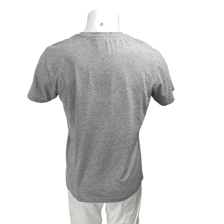 Hummel Men's Gray Crewneck Short Sleeve Casual Graphic Tee T shirt Top Size M