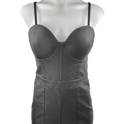 GBG Los Angeles Black Sleeveless Corset Bustier Skinny Tank Jumpsuit Size M
