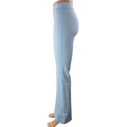 Aritzia Wilfred Free Powder Blue High Rise Flare Bootcut Leggings Pants Size M