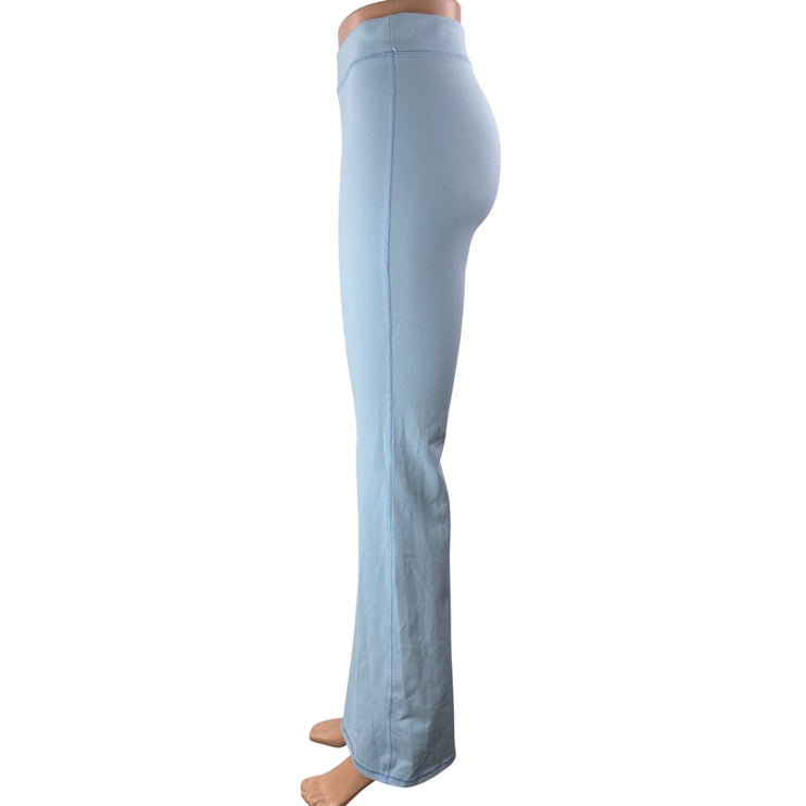 Aritzia Wilfred Free Powder Blue High Rise Flare Bootcut Leggings Pants Size M