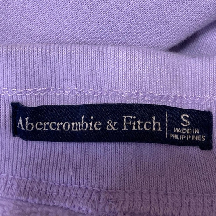 Abercrombie & Fitch Purple Lilac Spell Out Logo Tapered Jogger Sweat Pants Sz S