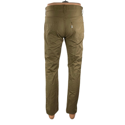 Levi's Men's Tan Khaki Mid Rise Tapered Leg Y2k Casual Trousers Pants Size 32