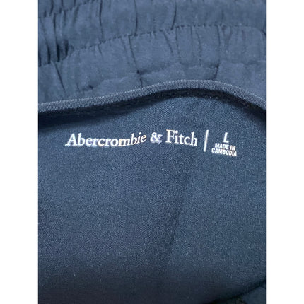 Abercrombie & Fitch Women's Black Sleeveless Tie Waist Cami Jumpsuit Size L