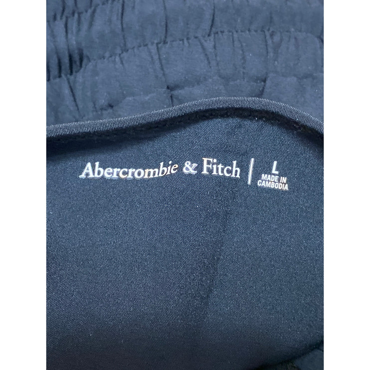 Abercrombie & Fitch Women's Black Sleeveless Tie Waist Cami Jumpsuit Size L