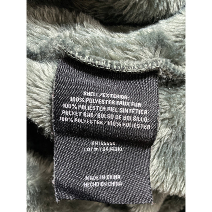 32 Heat Women's Green Fleece Long Sleeve Full Zip Cardigan Sweater Jacket Top 3X