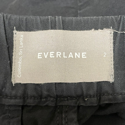 Everlane The Easy Short Women's Twill Black High Waisted Chino Casual Shorts 2