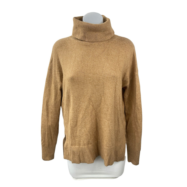 Banana Republic Women's Tan Brown Turtle Neck Long Sleeve Sweater Top Size XS