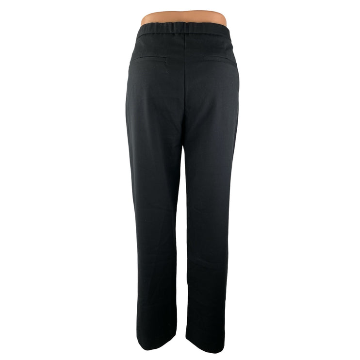 Abercrombie & Fitch Women's Black Mid Rise Straight Leg Trousers Pants Size 29