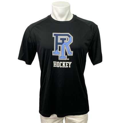BSN Sport University of Rhode Island URI Hockey Mens Black T Shirt Tee Top Sz M