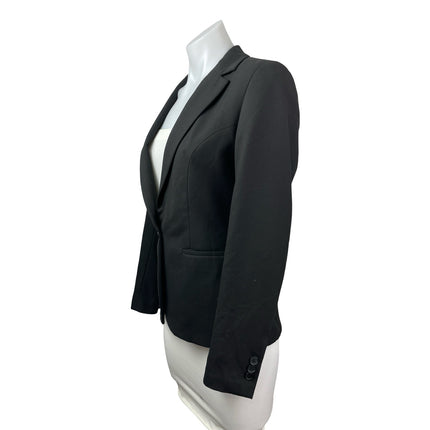 Van Heusen Black Notched Collar Long Sleeve Single Breasted Blazer Coat Jacket S