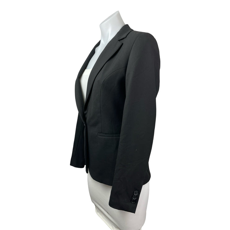 Van Heusen Black Notched Collar Long Sleeve Single Breasted Blazer Coat Jacket S