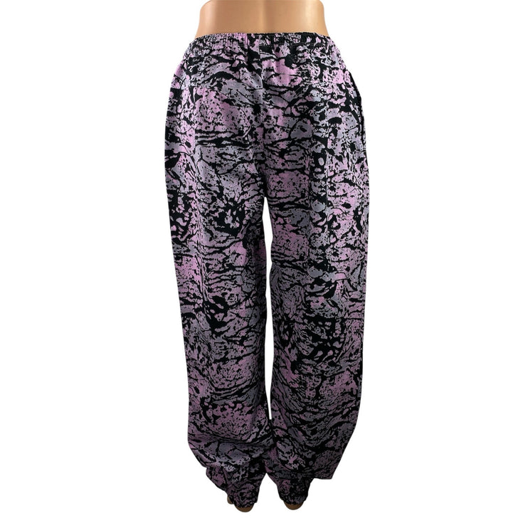 Gymshark Lifting Pump Womens Pink Camouflage Tapered Jogger Trouser Pants Size M