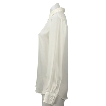 Banana Republic Dillon Classic Fit White Long Sleeve Button Down Shirt Top Sz S