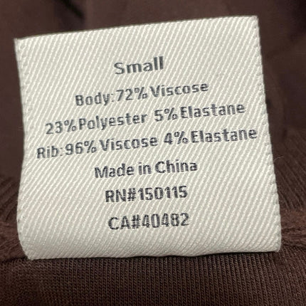 Varley Women's Brown Long Sleeves Oversized Pullover Sweatshirt Sweater Top Sz S